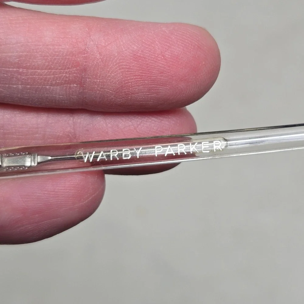 Warby Parker Farris 500 Crystal Clear Round Eyeglasses Frames 50-18-140